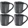 LEONARDO Matera Espressotassen 4er Set anthrazit