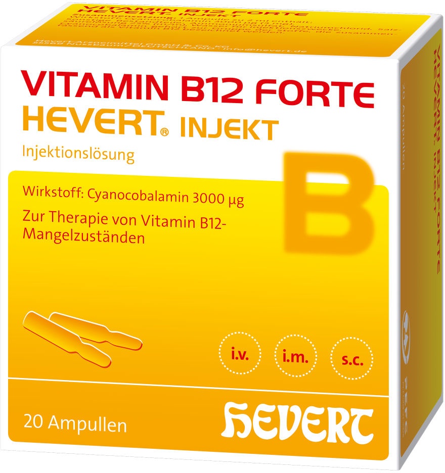 Preisvergleich Produktbild VITAMIN B12 FORTE HEVERT INJEKT