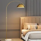 Wylolik Fußschalter-Stehlampe, Marmorsockel, Stehleuchte, Eisen-Lampenschirm, vertikale Lampe, Atmosphäre, Steh-Stehlampen, Moderne Steh-Leselampe für Wohnzimmer, Schlafzimmer, Büro