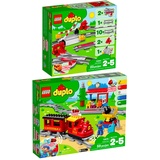 Lego Duplo 2er Set 10882 10874 Eisenbahn Schienen + Dampfeisenbahn