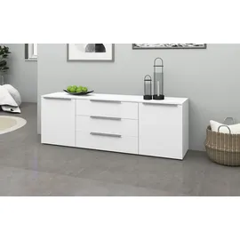 borchardt Möbel Sideboard 166 x 53 x 35 cm Weiß