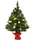 Homcom Weihnachtsbaum mit Stechpalmenbeeren, Kugeln und LED-Lichtern Grün 60 cm