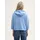 Tom Tailor Damen Hoodie Sweatshirt aus Scuba, blau, Uni, Gr. M