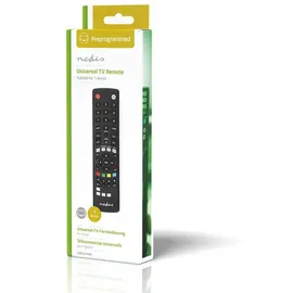 Nedis Universal-Fernbedienung Vorprogrammiert - 1 Gerät (TVRC2310BK - Schwarz