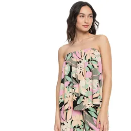 Roxy Sky Vibes ärmellose Bluse - Anthracite Palm Song - L