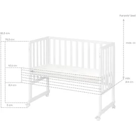 roba Stuben- & Beistellbett 3in1 mit Barriere Style