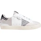 Pepe Jeans Damen Lane Silver W Sneak, Grau/silberfarben, 3 UK