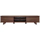 miliboo Fifties TV-Lowboard 180 cm Nussbaum Holz
