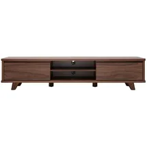 miliboo Fifties TV-Lowboard 180 cm Nussbaum Holz