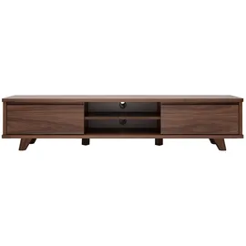 miliboo Fifties TV-Lowboard 180 cm Nussbaum Holz