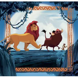 CLEMENTONI König der Löwen Puzzle 3 x 48 Teile - Puzzle Disney 32 x 22 cm für Kinder ab 5 Jahre - buntes Kinderpuzzle mit besonderer Leuchtkraft & Farbintensität 25323