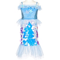 Souza for kids - Kostüm-Kleid MEERJUNGFRAU LORELIE in blau, Gr.98-104