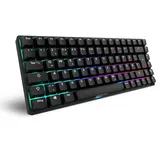 Sharkoon Skiller SGK50 S3 PBT schwarz, LEDs RGB, hot-swap, Gateron G Pro 3.0 YELLOW, USB, DE (4044951040964)