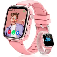 Sanorum GPS und Telefon, SOS Funktion Kinder Smartwatch (1.83 Zoll, 4G), mit Videoanrufe, Nachrichten, Schulmodus, Wecker, Kamera Schrittzähler rosa