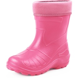 Ladeheid Kinder EVA Thermo Gummistiefel Regenstiefel gefüttert KL050 Gummistiefel rosa 28