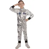 Bristol Novelty CC481 Astronaut Kostüm, Silber, 6-8 Jahre