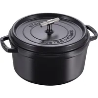 Staub - Buster Punch Cocotte - Black - 28 cm, Pfanne + Kochtopf, Schwarz
