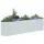 vidaXL Garten-Hochbeet verzinkter Stahl 320 x 80 x 81 cm Silber