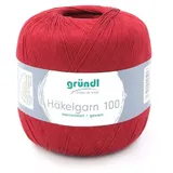 120 Häkelgarn Baumwolle Rot 100 g