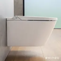 Evineo ineo3 Wand-Dusch-WC mit WC-Sitz Weiß