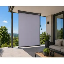Strattore Balkonverkleidung 120 x 250 cm Hellgrau ausziehbar