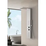 Marwell Essenza chrom 125x20 cm - Regendusche - Handbrause mit Schlauch