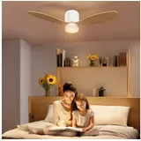 Homcom 115 cm Deckenventilator Beige