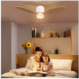 Homcom 115 cm Deckenventilator Beige