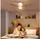 Homcom 115 cm Deckenventilator Beige
