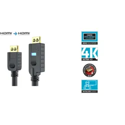 PureLink PI2010-300 - Aktives HDMI Kabel 4K 10.2Gbps - PureInstall 30,0m - Schwa...