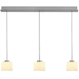 Hell Abby 3-flg. 150 cm länglich grau Aluminium