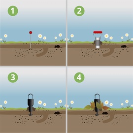 Voss.garden 3x VOSS.garden Wühlmausfalle VoleEX, Wühlmausabwehr