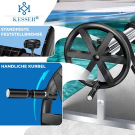 Kesser Premium Aufrollsystem schwarz 3 m - 5,70 m