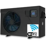 Wärmepumpe Full Inverter 7 kW Pool 20-35 m3 Luft Wasser WiFi Poolheizung Cover