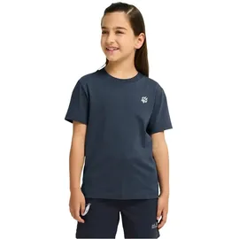 Jack Wolfskin Paw Kurzarm-t-shirt - Paw Midnight Sky - 128 cm