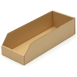 KK Verpackungen 1000 Regalkartons 400 x 150 x 100 mm Sortierboxen Lagerboxen Aufbewahrung Wellpappe