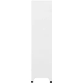 vidaXL Schließfachschrank Stahl 90x40x180 cm Weiß