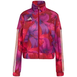 adidas Women's x Farm Rio House of TIRO Track TOP, Bahia Magenta/Active Maroon/Crystal Linen, S