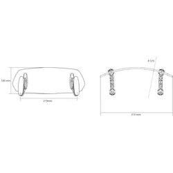 Puig Mehrfach verstellbares Clip-On-Visier