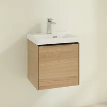 Villeroy & Boch Waschbeckenunterschrank 1 Tür 42,3 x 42,9 x 37,8 cm Schwarz/Nordic Oak