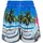 ZigZag Badehose "Dino", Kinder, Gr. 92, EURO-Größen, blau (blau, pink), Elasthan, Polyester, mehrfarbig, Badehosen Badehose, mit Hingucker-Aufdruck