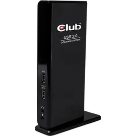 Club 3D CSV-1460 USB 3.0 Dual Display Docking Station Schwarz