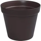 botle Blumentopf Pflanzkübel rund Topf Übertopf Kunststoff Terracotta Fensterbank Terasse Garten Wintergarten 8 Farben 4 Größen (braun, 34 cm)