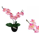 vidaXL Künstliche Orchidee mit Topf 30 cm Rosa