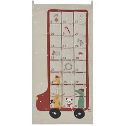 OYOY - Bus Weihnachtskalender, rot / grau