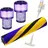 gyrqxmpl für Dyson Detect Slim Absolute Bürstenwalze Bürsten, Staubsauger Rolle Ersatzteile, Softwalzen Bodendüse Zubehör mit Hepa-filter