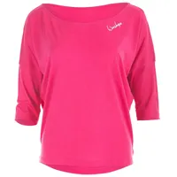 Winshape Damen Ultra leichtes Modal-3/4-Arm Shirt, deep pink XS