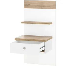 OTTO home Schlafzimmer-Set OTTO HOME "Westminster", weiß, B/H: 140cm x 200cm, Schlafzimmermöbel-Sets, beinhaltet 1 Bett, Kleiderschrank 3-türig und 1 Wandpaneel