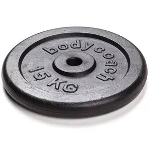 Kübler Sport Hantelscheibe Gusseisen, 30 mm, 15 kg - Schwarz