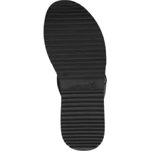 CAPRICE Damen Pantoletten aus Leder Glitzer, Schwarz (Black Comb), 41 EU, - 41 EU